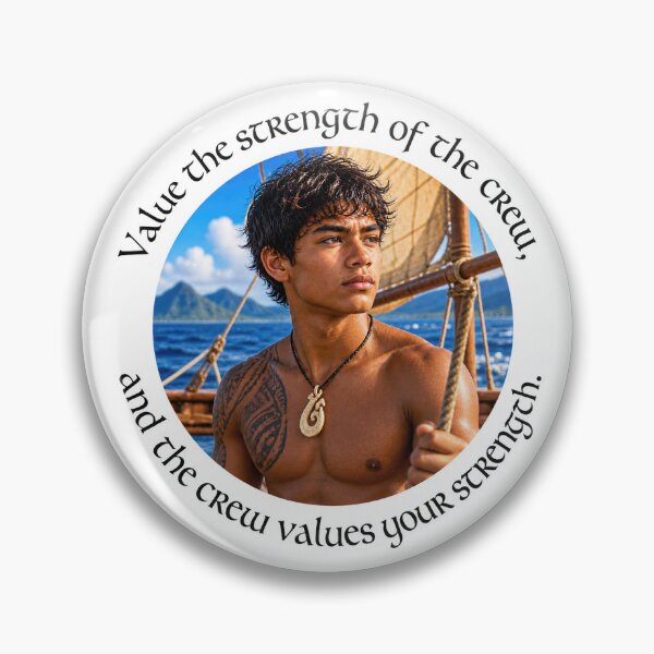 Item preview, Polynesian Teamwork Proverb - Value the strength of the crew | Pacific Art designed and sold by ShakaLife.org.