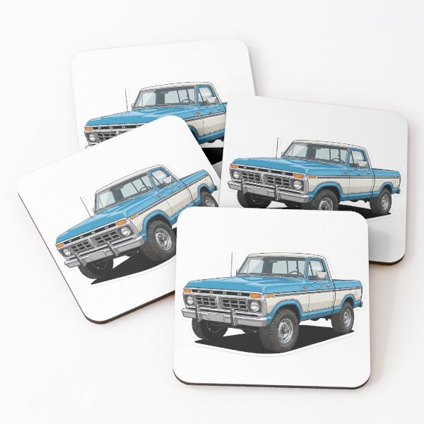 Item preview, Classic Two-Tone 1970s Ford F-100 Pickup Truck Sticker designed and sold by Fixnovaguide.