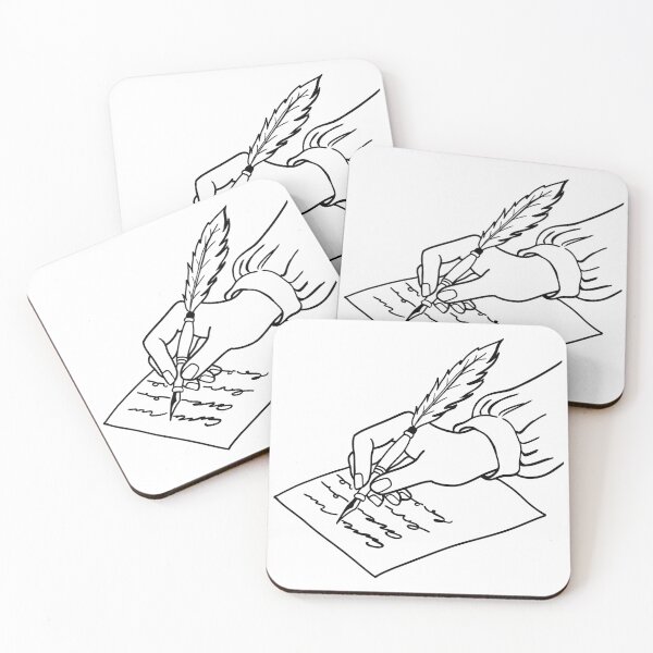 Item preview, Hand Writing With Feather Quill Pen Letter designed and sold by salinsiree.