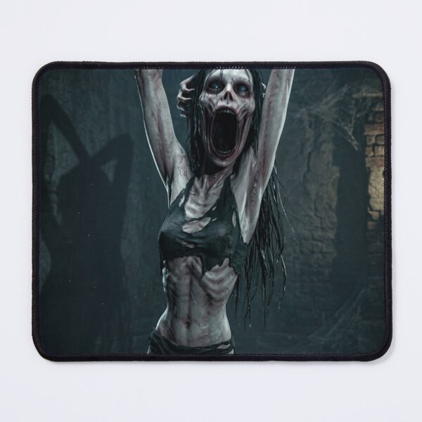 Item preview, Creepy cannibal Wendigo woman monster posing for the picture designed and sold by Vintage Designs +.