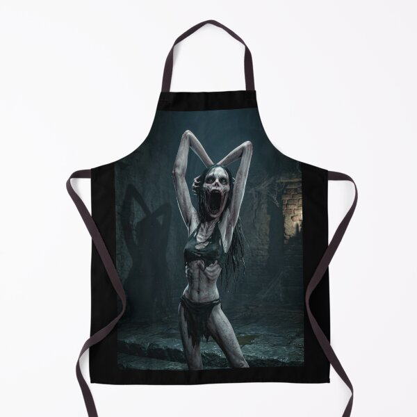Item preview, Creepy cannibal Wendigo woman monster posing for the picture designed and sold by Vintage Designs +.