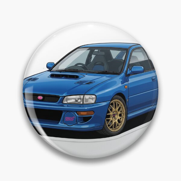 Item preview, 1998 Subaru Impreza 22B STi Sonic Blue JDM Rally Sticker designed and sold by Fixnovaguide.