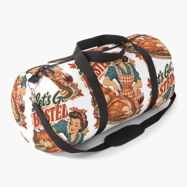 Item preview, Lets Get Basted Vintage Thanksgiving Turkey Roast Wine Retro Pin Up designed and sold by KippyMcCall.
