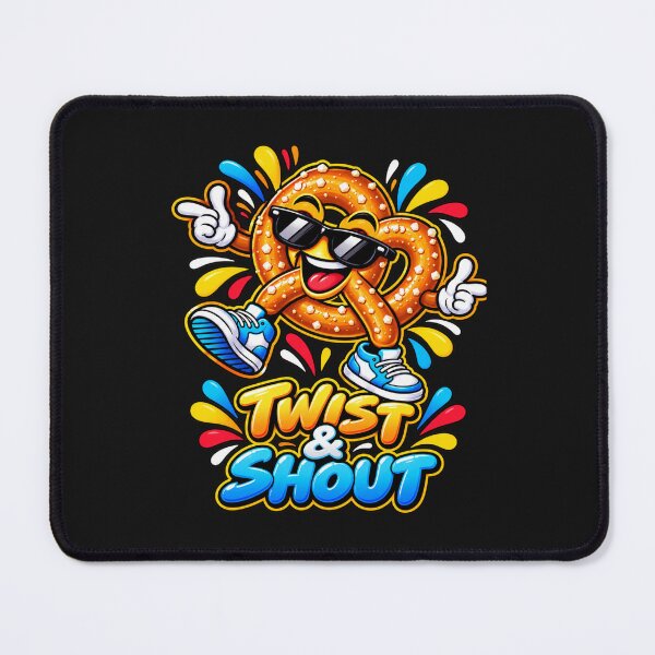 Item preview, Twist & Shout – Funny Pretzel Character Design designed and sold by CraigDesignWork.