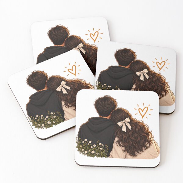 Item preview, Always By Your Side - Cozy Romantic Couple Back View Art designed and sold by ArtByKapil.