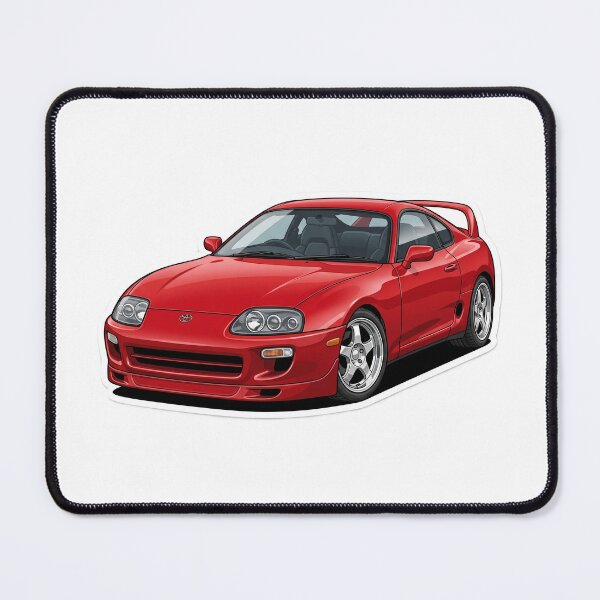Item preview, 1993 Renaissance Red Toyota Supra MK4 RZ JDM Sticker designed and sold by Fixnovaguide.