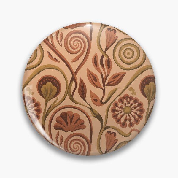 Item preview, Terracotta and Gold Boho Pattern – Gustav Klimt Inspired Art designed and sold by Tamas Das.