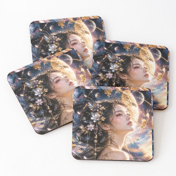 Item preview, Cosmic Kintsugi Art - Eternity, Stars and Memories designed and sold by KINTSUGI-LUMI.