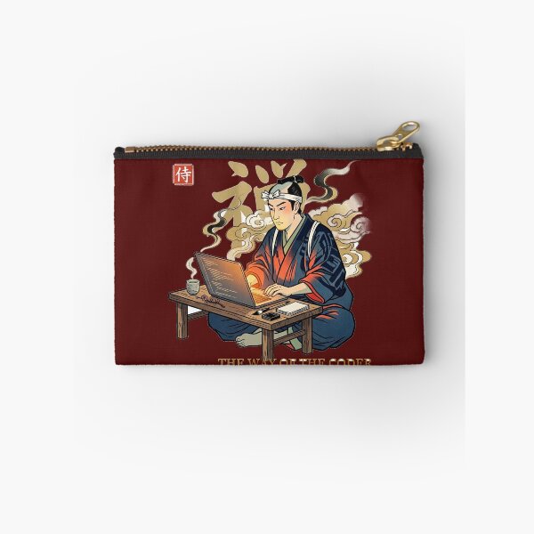 Item preview, The Edo Developer — Ukiyo-e Zen Coder with Laptop designed and sold by カイトラボ.