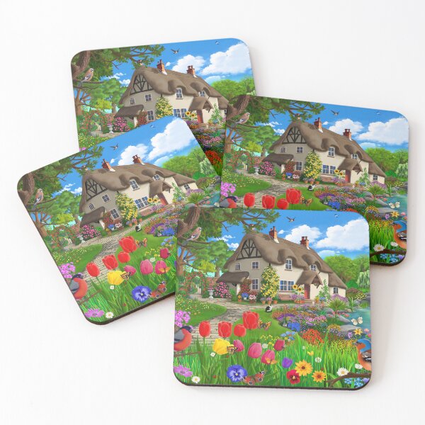 Item preview, Peaceful Cottage Garden New Version designed and sold by GeraldNewtonArt.