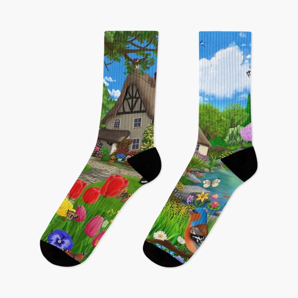 Item preview, Peaceful Cottage Garden New Version designed and sold by GeraldNewtonArt.