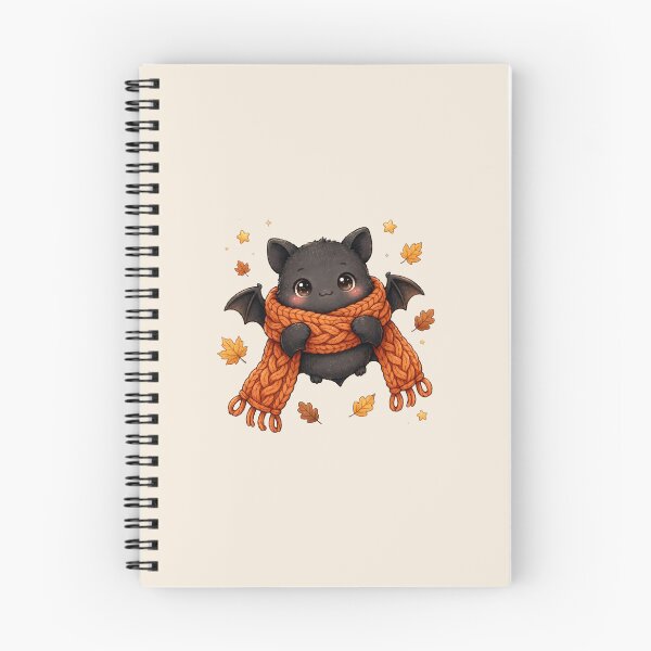 Item preview, Cozy Little Bat in an Autumn Scarf designed and sold by Sweet Blob Co.
