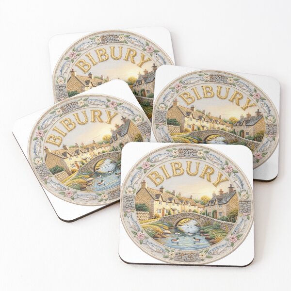 Item preview, Bibury England Cotswolds Weavers Cottages Village Embroidered Patch Sticker designed and sold by Imaginarium of Chaos falcon88 .