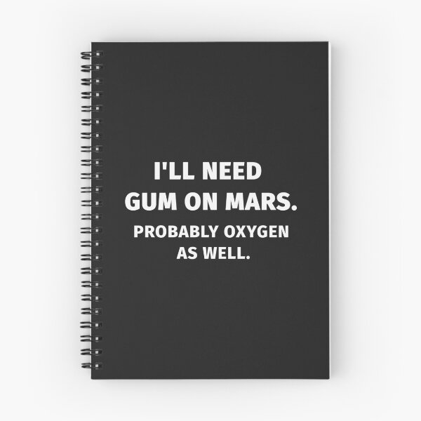 Item preview, Gum on Mars | Astronomy Humor Typography Design designed and sold by Cordilla_Xevoc.