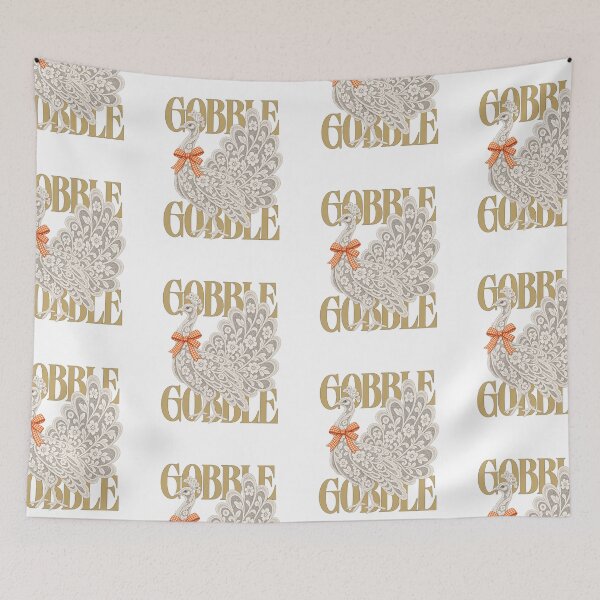 Aperçu de l'œuvre Dinde Gobble, Dinde en dentelle, Dinde à motif napperon, Thanksgiving style shabby chic, Dinde de race ancienne créée et vendue par EmmaSchaffer1.