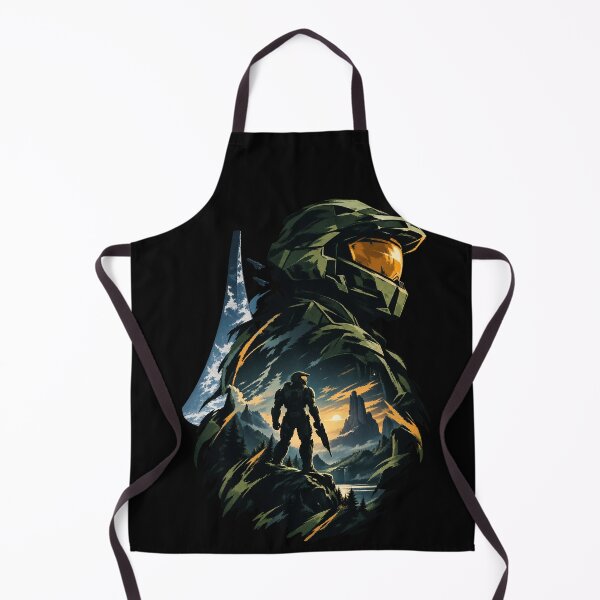Item preview, Master Chief Silhouette Poster – Halo Game Art designed and sold by · GAMING SOUL ·.