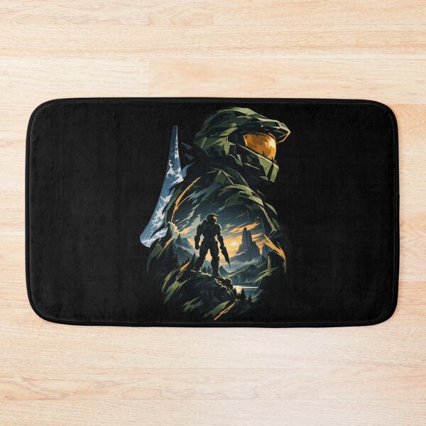 Item preview, Master Chief Silhouette Poster – Halo Game Art designed and sold by · GAMING SOUL ·.