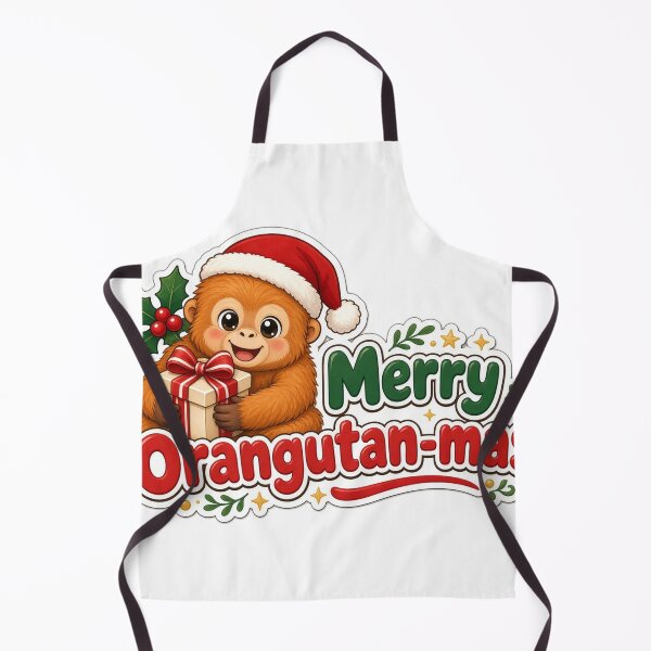 Item preview, Orangutan Christmas Merry Orangutan-mas Gift designed and sold by Soft Merch.