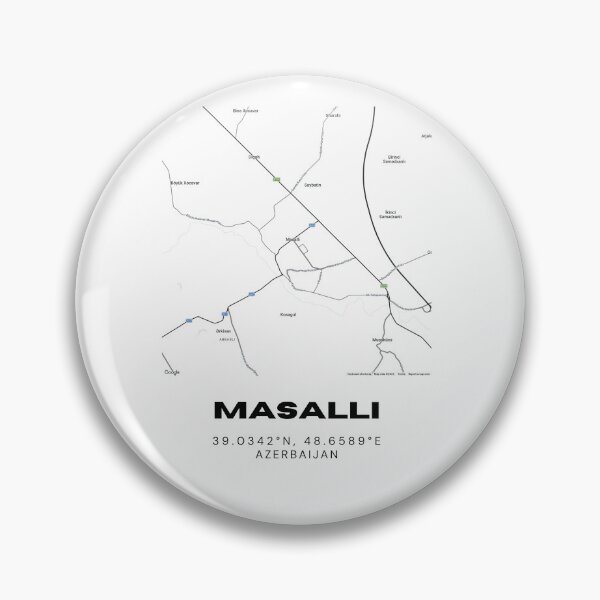 Item preview, Masalli Azerbaijan Map Coordinates Minimalist Location Design designed and sold by RM-Journey.