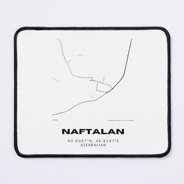 Item preview, Naftalan Azerbaijan Map Coordinates Minimalist Location Design designed and sold by RM-Journey.