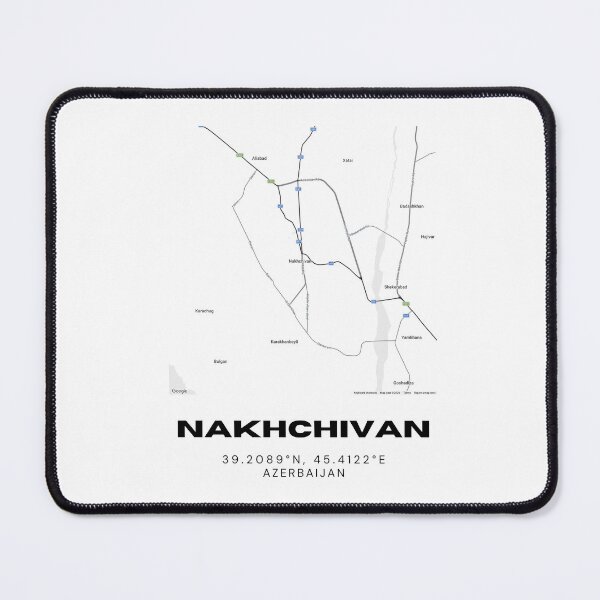 Item preview, Nakhchivan Azerbaijan Map Coordinates Minimalist Location Design designed and sold by RM-Journey.