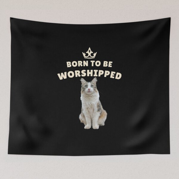 Item preview, Born to Be Worshipped – Royal Cat designed and sold by MB-CatPrints.