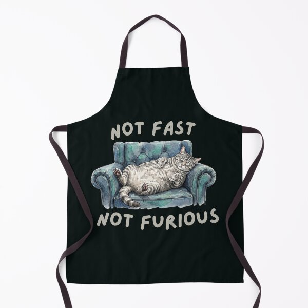 Item preview, Not Fast Not Furious Grey Tabby designed and sold by Sunbeams & Tails.
