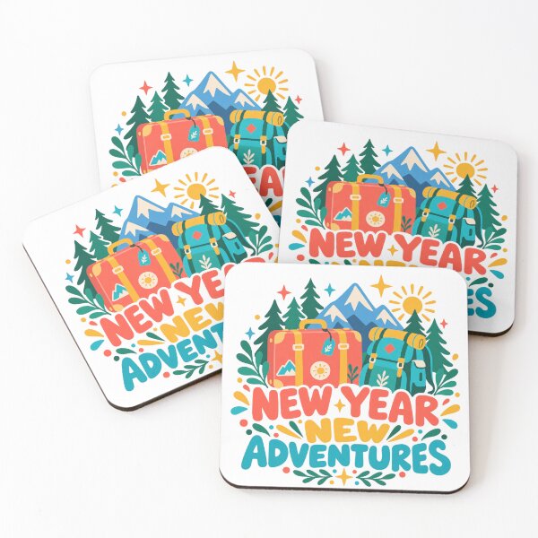 Item preview, New Year New Adventures - Bright New Year Illustration designed and sold by The198X.