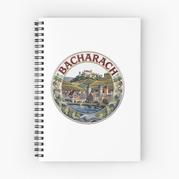 Item preview, Bacharach Germany Rhine Valley Wine Village Castle Embroidered Patch Sticker designed and sold by Imaginarium of Chaos falcon88 .