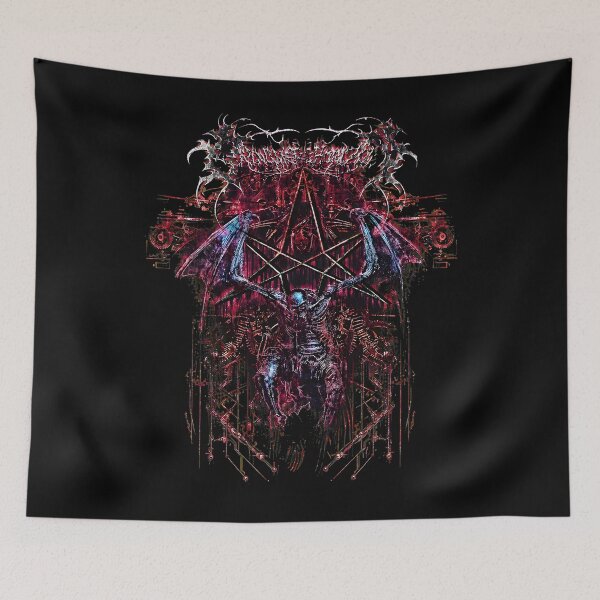 Item preview, Dark Pentagram Winged Demon Metal designed and sold by PaulaWo.