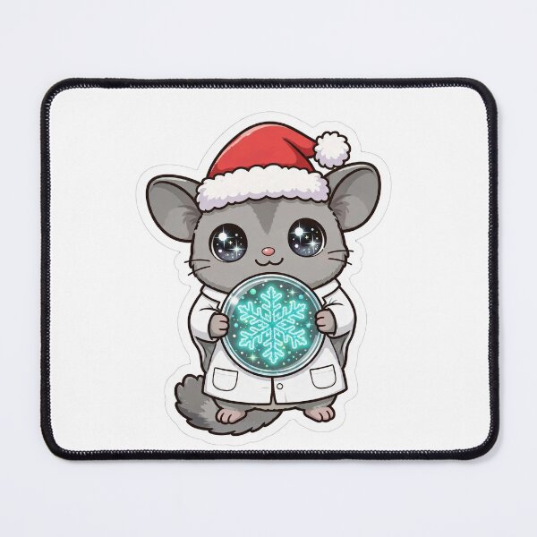 Item preview, Santa Sugar Glider Snowflake Petri Dish Science designed and sold by Wildlife-Walk.