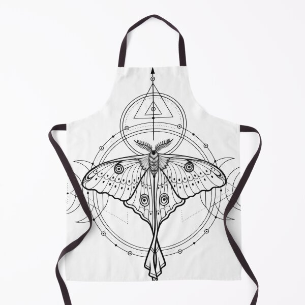 Item preview, Sacred Moth Geometry | Mystical Tattoo Line Art designed and sold by rigelcreation.