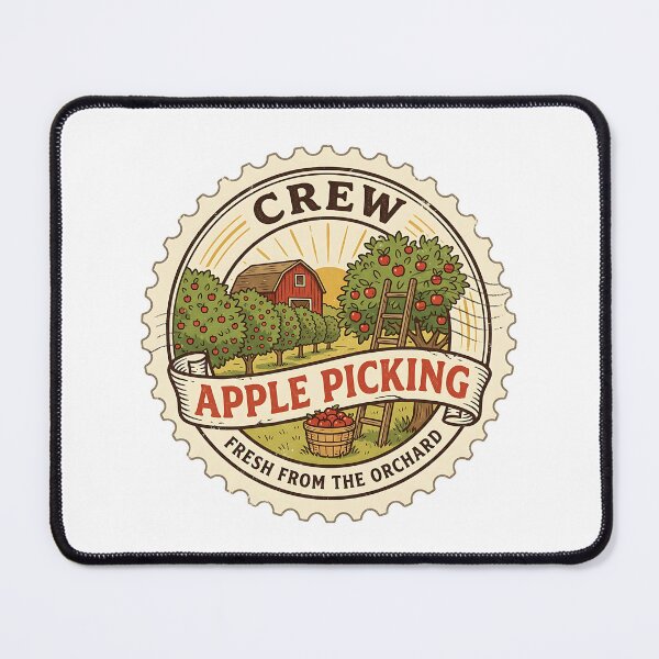 Item preview, Apple Picking Crew Fresh From The Orchard Stamp designed and sold by Stamped_Style.