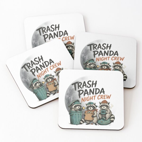 Artikelvorschau, Trash Panda Night Crew – Niedliche Waschbären entworfen und verkauft von CutieGalore.