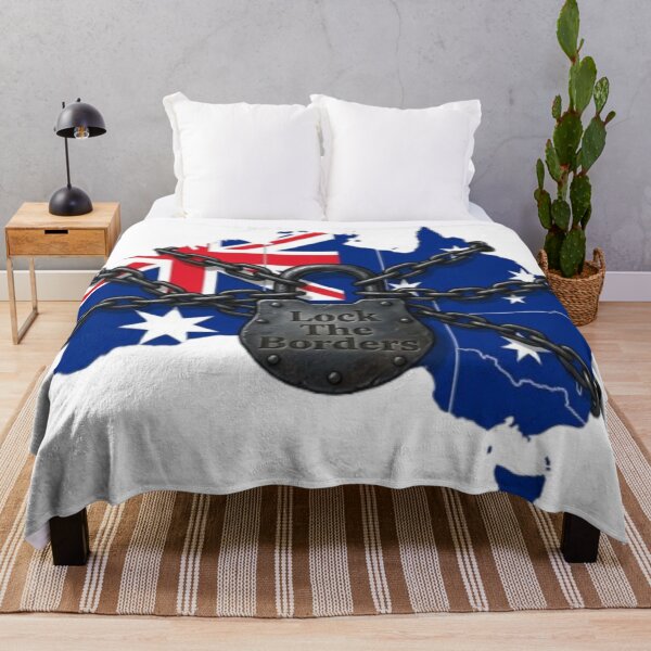 Artikelvorschau, Australia Lock The Borders entworfen und verkauft von Kirrindy Designs.
