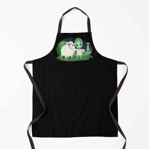 Item preview, Aliens want Jumpers too 'little green man' with Sheep designed and sold by Adamo-illustration.