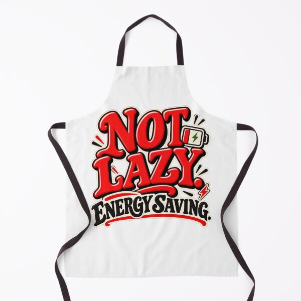 Item preview, Not Lazy Energy Saving – Funny Low Battery Quote designed and sold by Pali's shop.