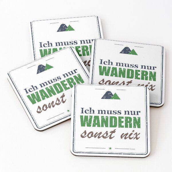 Item preview, Ich muss nur wandern, sonst nix designed and sold by SpruchwerkShop.