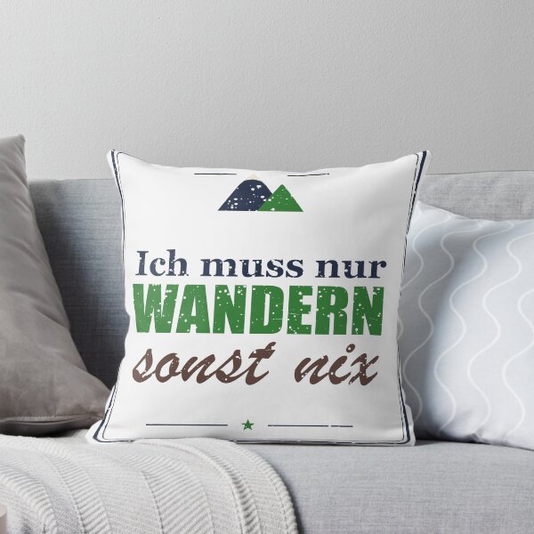 Item preview, Ich muss nur wandern, sonst nix designed and sold by SpruchwerkShop.