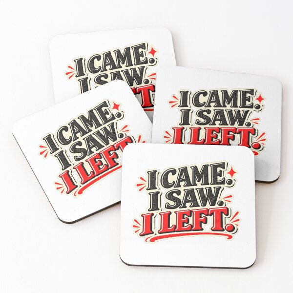 Item preview,  I Came I Saw I Left – Funny Introvert Social Humor designed and sold by Pali's shop.