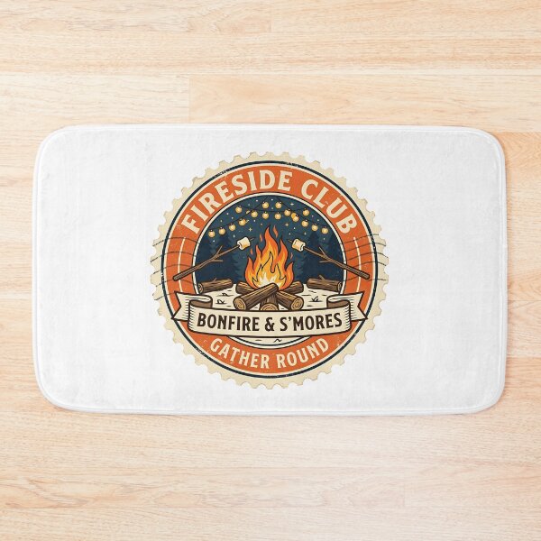 Item preview, Bonfire And S'mores Fireside Club Stamp designed and sold by Stamped_Style.