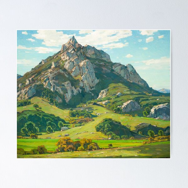 Item preview, Where Nature's God Hath Wrought by William Wendt designed and sold by TheRetroArtRoom.