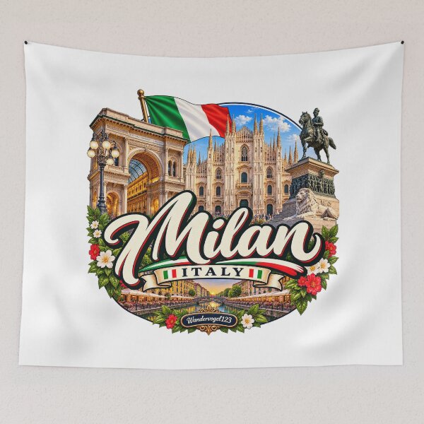 Item preview, Milán, Italia – Catedral de Milán, Galería Vittorio Emanuele II y diseño vintage. designed and sold by Wandervogel123.