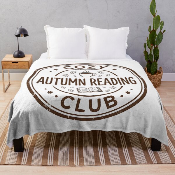 Item preview, Cozy Autumn Reading Club Book Lover Stamp designed and sold by Stamped_Style.