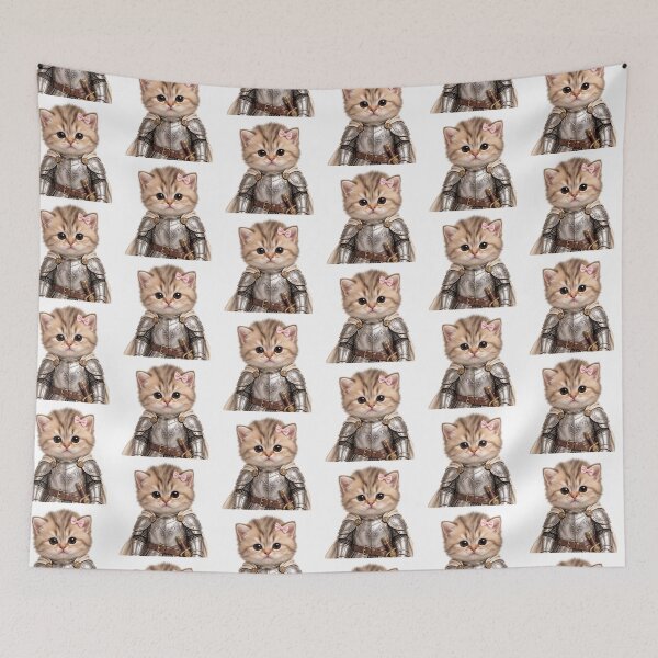 Item preview, Knight Kitten - Warrior cat - Meme cat designed and sold by t-patterns.