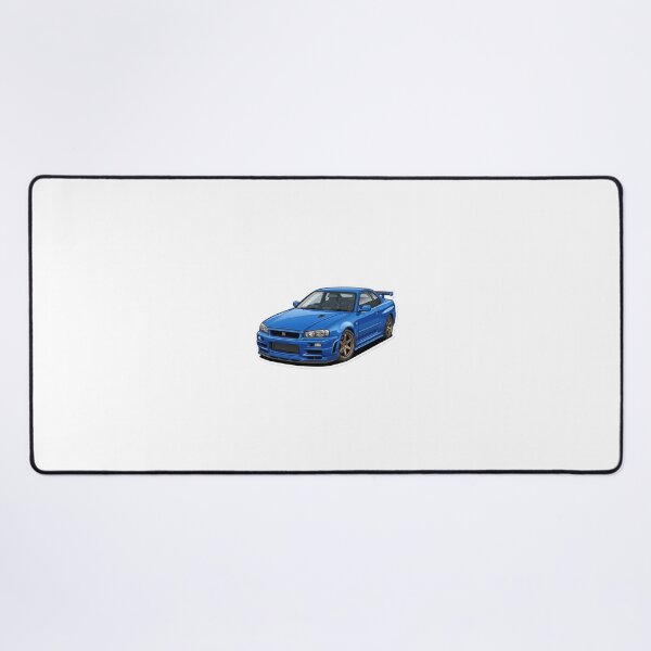 Item preview, 1999 Bayside Blue Nissan Skyline GT-R R34 JDM Godzilla Sticker designed and sold by Fixnovaguide.