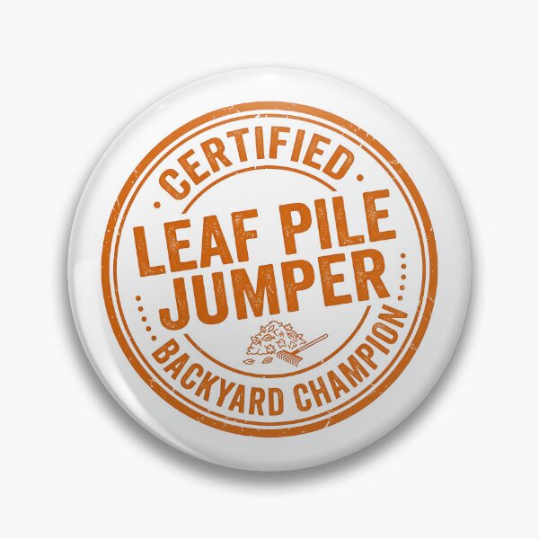 Item preview, Certified Leaf Pile Jumper Backyard Champion Stamp designed and sold by Stamped_Style.