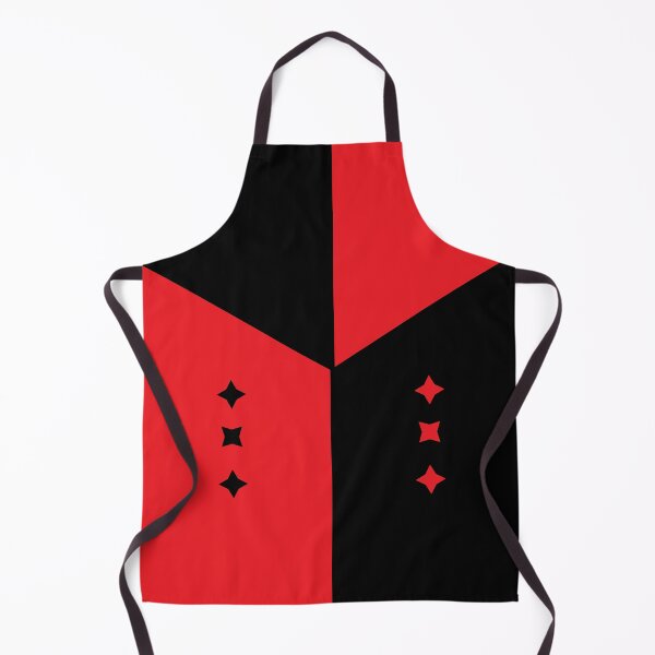 Item preview, Red and black devil half and half pattern designed and sold by fluffyfamcraft.