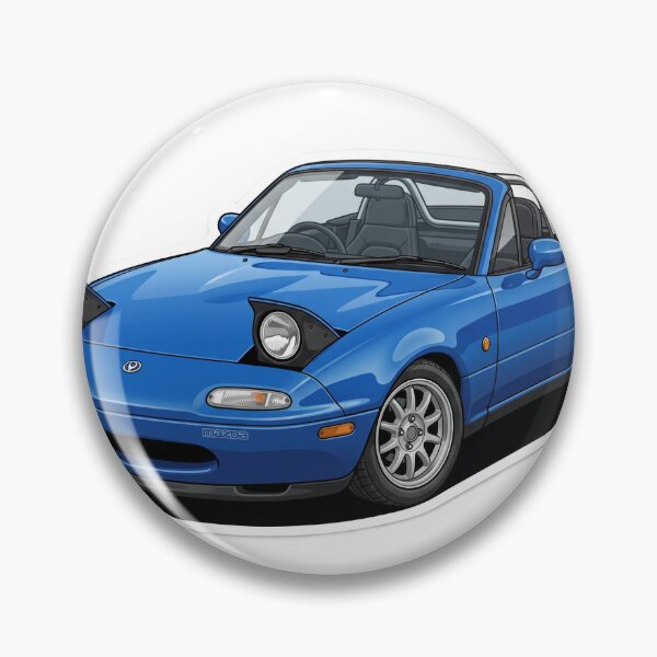 Item preview, 1992 Mariner Blue Mazda Miata NA Pop-Up Headlights Sticker designed and sold by Fixnovaguide.