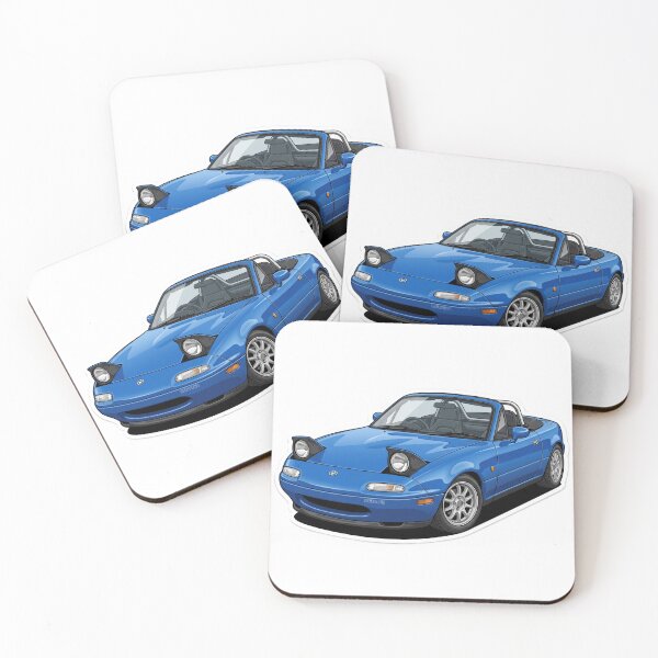 Item preview, 1992 Mariner Blue Mazda Miata NA Pop-Up Headlights Sticker designed and sold by Fixnovaguide.